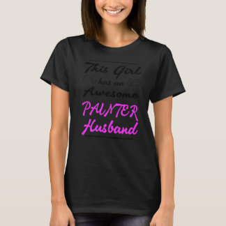 T-shirt Cette Fille A Un Magnifique Mari Peintre 1