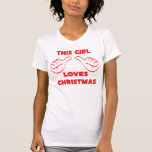 T-shirt Cette fille adore la chemise en toile Bella de Noë<br><div class="desc">Cette fille adore la chemise en toile Bella de Noël</div>