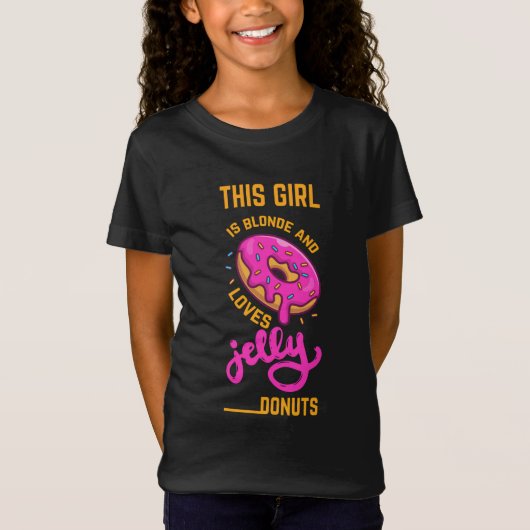 T-Shirt Cette fille adore la gelée donne un chemise pour e (Devant)