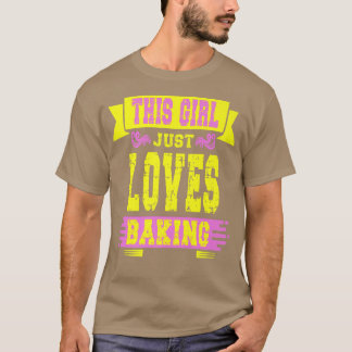 T-shirt Cette fille adore la pâtisserie