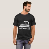 T-shirt Cette fille adore la pêche (Devant entier)