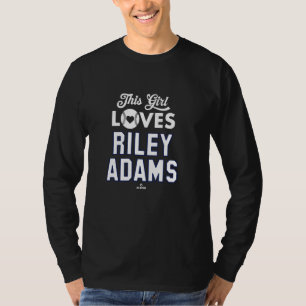 T-shirt Cette fille adore le baseball de Riley Adams Washi