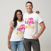T-shirt Cette Fille adore son Bitcoin Crypto Devise Dames (Unisexe)