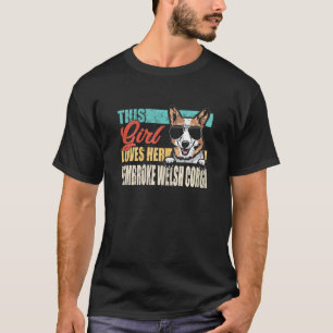 T-shirt Cette fille adore son Pembroke Welsh Corgi Cool Do