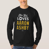 T-shirt Cette fille aime Aaron Ashby Milwaukee Baseball ML (Devant)