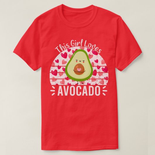 T-shirt Cette Fille Aime Avocado Avocado Amateurs Cadeau (Design devant)