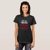 T-shirt Cette fille aime Jordanie Lawlar Arizona Baseball (Devant entier)