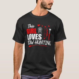 T-shirt Cette Fille Aime La Chasse Aux Bow Bowhunter Fille
