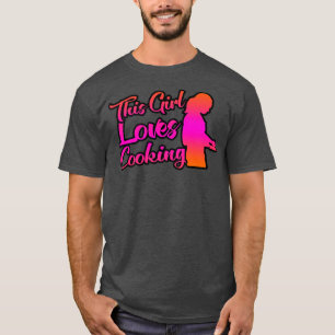 T-shirt Cette fille aime la Cuisine
