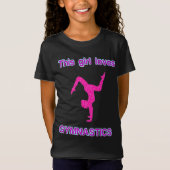 T-Shirt Cette Fille Aime La Gymnastique (Devant)