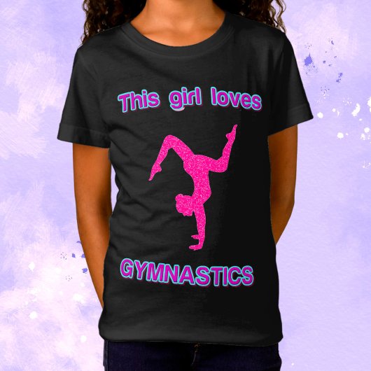 T-Shirt Cette Fille Aime La Gymnastique