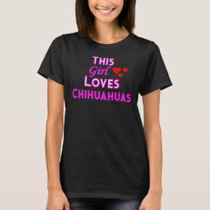 T-shirt Cette fille aime le Chihuahuas