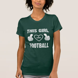 T-SHIRT CETTE FILLE AIME LE FOOTBALL