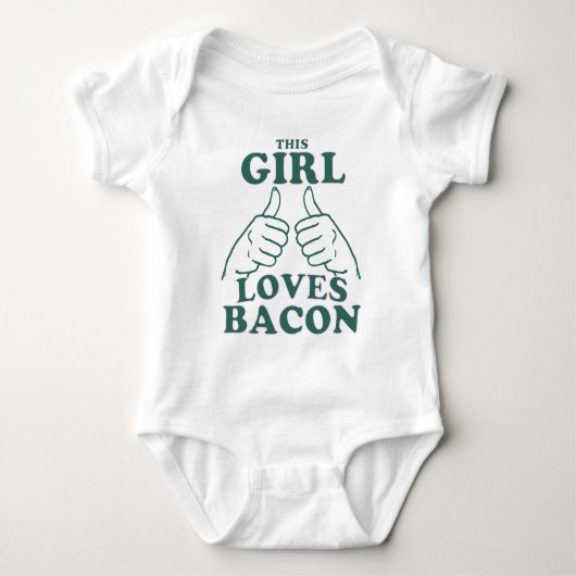 T-shirt Cette FILLE aime le lard (Devant)