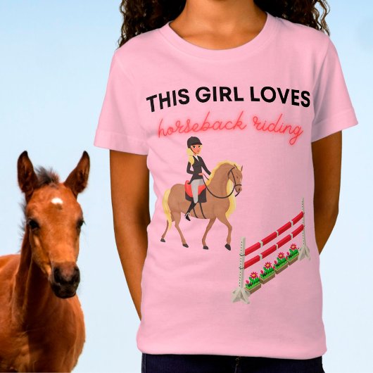 T-Shirt Cette Fille Aime L'Équitation
