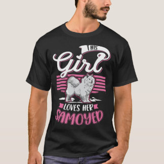 T-shirt Cette fille aime sa Samoyed Girl Samoyed 1