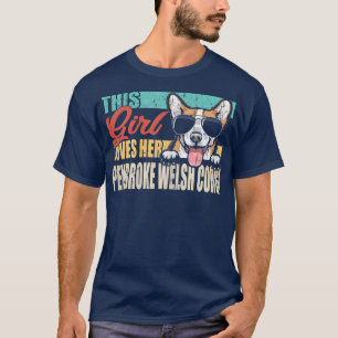 T-shirt Cette Fille Aime Son Pembroke Welsh Corgi Chien Co