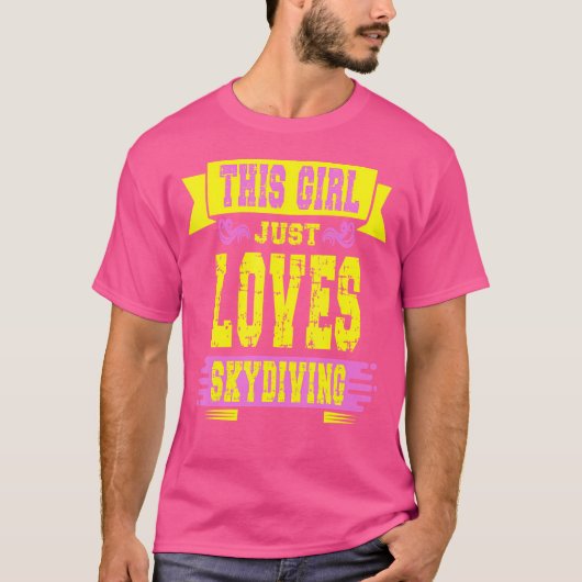 T-shirt Cette Fille Aime Tout Simplement La Plongée Sous-M (Devant)