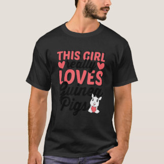 T-shirt Cette fille aime vraiment les Amoureux des animaux