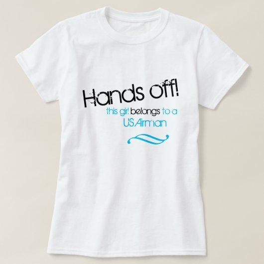 T-shirt Cette fille appartient à un aviateur (Design devant)