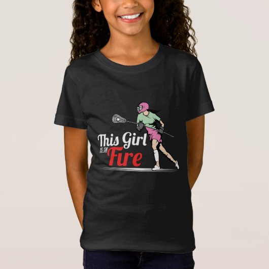 T-Shirt Cette Fille Est En Feu (Devant)