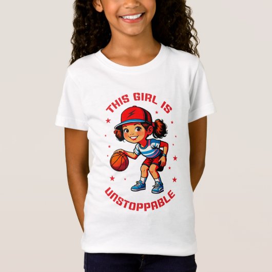 T-Shirt Cette Fille Est Inarrêtable (Devant)