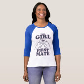 T-shirt Cette fille est le PREMIER COMPAGNON (Devant entier)