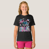 T-shirt Cette fille est maintenant 10 chiffres doubles 10e (Devant entier)
