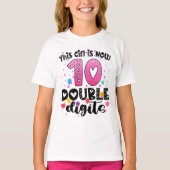 T-shirt Cette Fille Est Maintenant 10 Double Chiffres Cade (Devant)