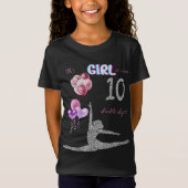 T-Shirt Cette Fille Est Maintenant 10 Double Chiffres Gymn (Devant)