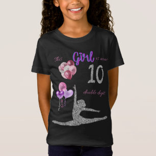 T-Shirt Cette Fille Est Maintenant 10 Double Chiffres Gymn