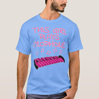 T-shirt Cette fille joue Xylophone Female Xylophoniste Per