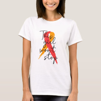 T-shirt Cette fille n'arrêtera pas Myelofibrosis
