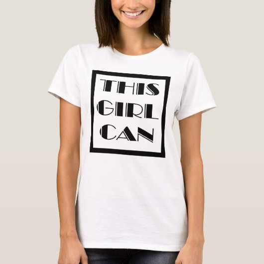 T-shirt Cette fille peut (Devant)