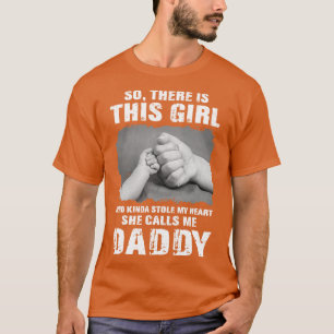 T-shirt Cette Fille Qui M'A Volé Le Coeur, Elle M'Appelle