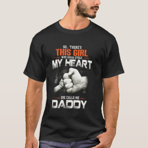 T-shirt Cette Fille Qui M'A Volé Le Coeur, Elle M'Appelle