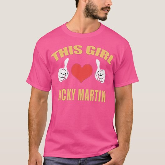 T-shirt Cette fille Ricky Martin s. (Devant)