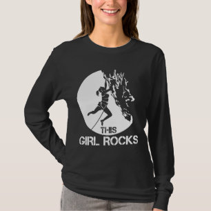 T-shirt Cette Fille Rocks Escalade Carabiner Grimper