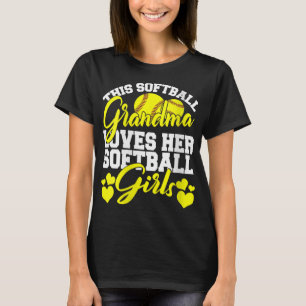 T-shirt Cette Grand-Mère De Softball Aime Ses Filles De So