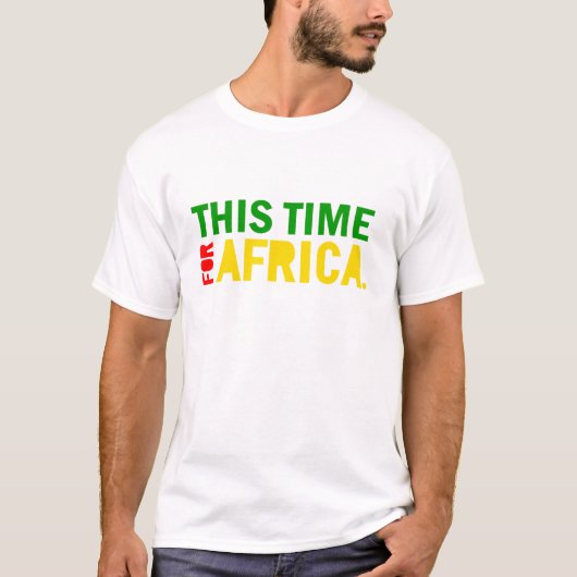 T-shirt Cette heure pour la chemise de l'Afrique (Devant)