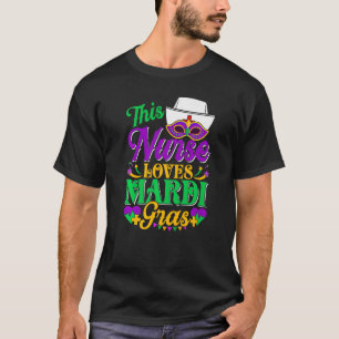 T-shirt Cette infirmière aime Mardi Gras Party Carnival Pa