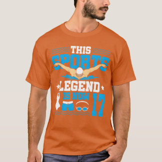 T-shirt Cette légende du sport a désormais 17 ans, nageant