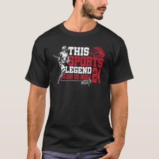 T-shirt Cette légende du sport a maintenant 24 ans Jeu de