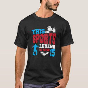 T-shirt Cette Légende Du Sport Est Maintenant 15 Jeu De Fo