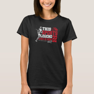 T-shirt Cette Légende Du Sport Est Maintenant 22 Lacrosse