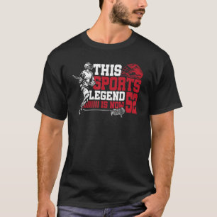 T-shirt Cette Légende Du Sport Est Maintenant 52 Lacrosse 