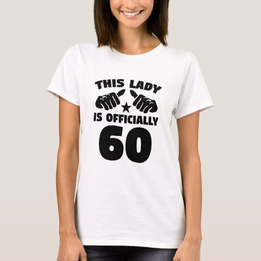 T-shirt Cette Madame Is Officially 60 années de (Devant)