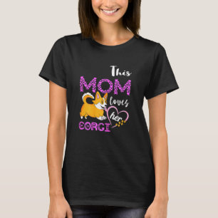 T-shirt Cette maman aime son chien Corgi Pembroke Welsh Co
