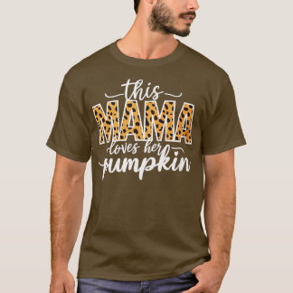 T-shirt cette maman aime son citrouille