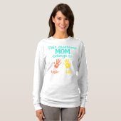 T-shirt Cette maman appartient à (Devant entier)